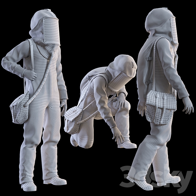 Protective suit 3ds Max - thumbnail 2