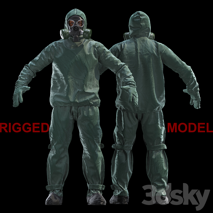 Protective suit 3DS Max - thumbnail 1