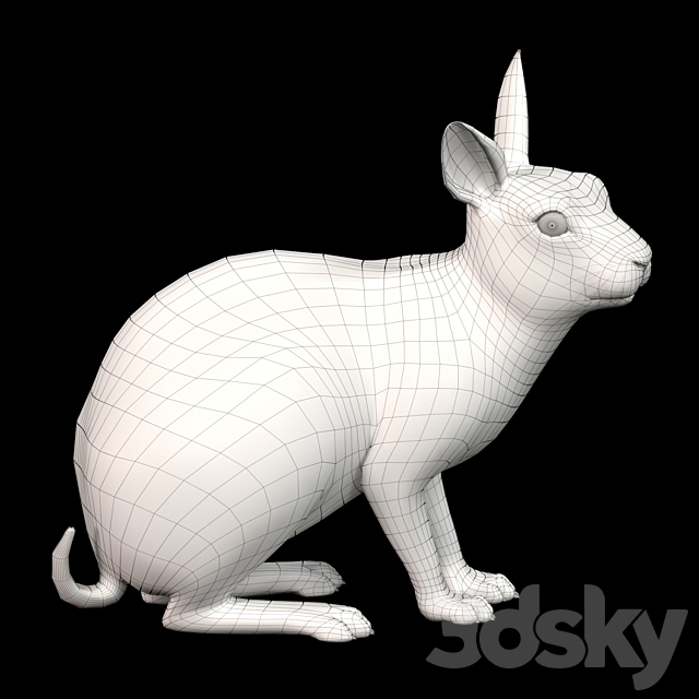 Rabbit 3DS Max Model - thumbnail 4