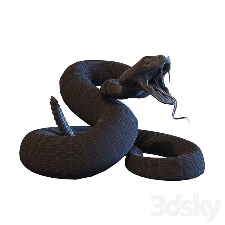 Rattlesnake 3DS Max Model - thumbnail 2