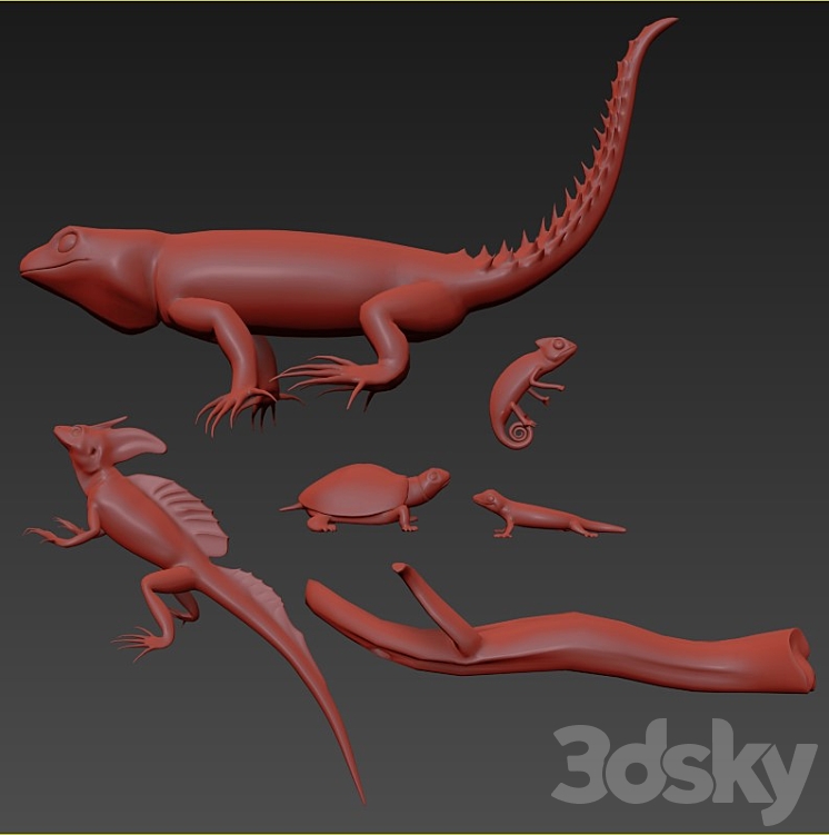 Reptile Collection 3DS Max - thumbnail 2