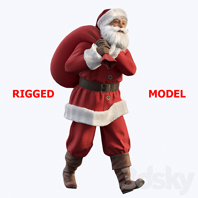 Santa Claus 3DSMax File - thumbnail 1