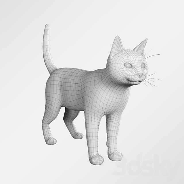 Siamese cat 3DSMax File - thumbnail 3