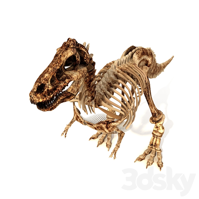 Skeleton of the Dinosaur Trex 3DSMax File - thumbnail 2