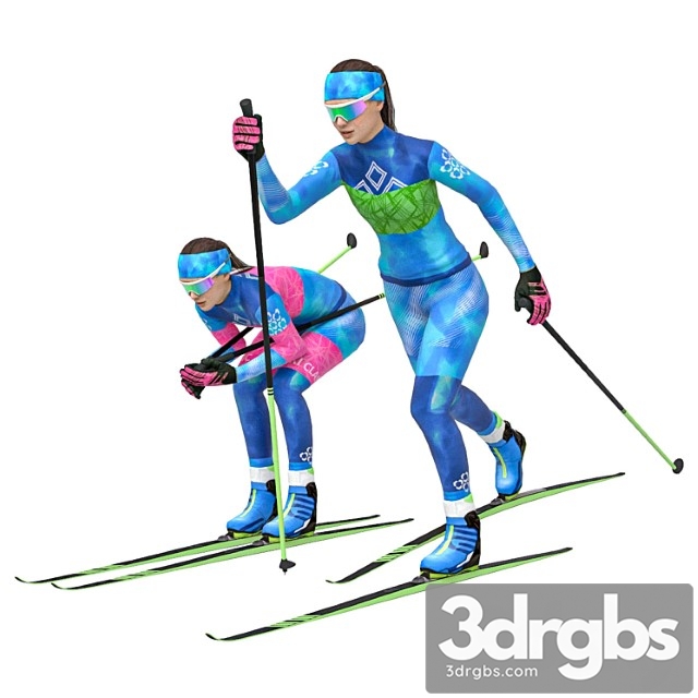 Skier Classic Move 3dsmax Download - thumbnail 1