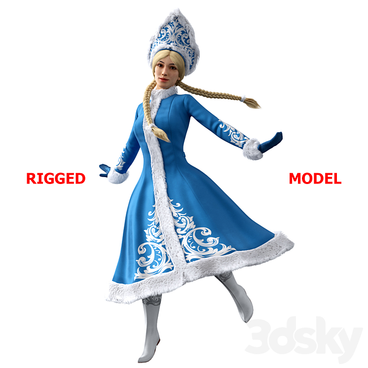 Snow Maiden 3DS Max - thumbnail 1