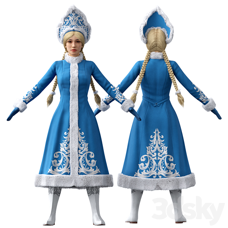 Snow Maiden 3DS Max - thumbnail 2