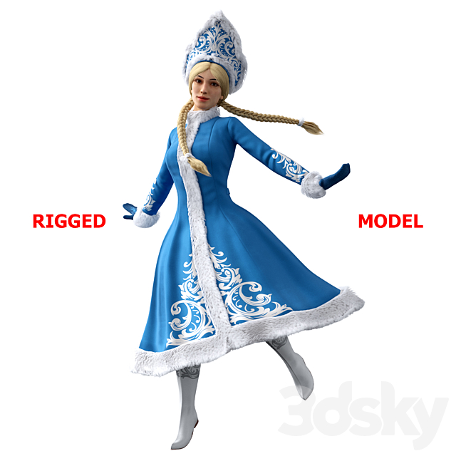 Snow Maiden 3DSMax File - thumbnail 1