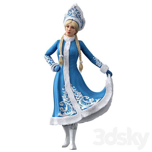 Snow Maiden 3DSMax File - thumbnail 5