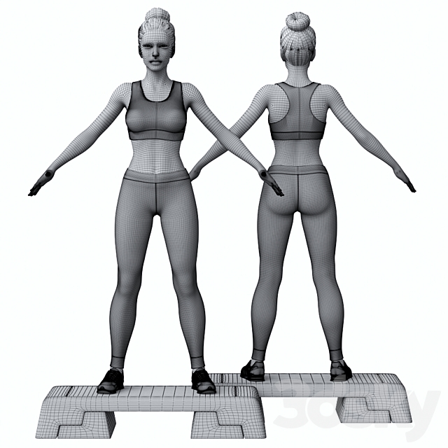 Step aerobics 3DSMax File - thumbnail 2