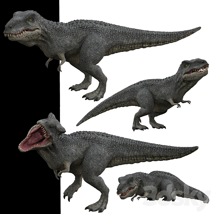 Tyrannosaurus rex 3DS Max - thumbnail 2