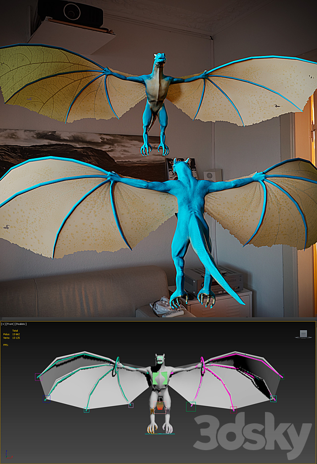 Wyvern Ice 3DS Max Model - thumbnail 3