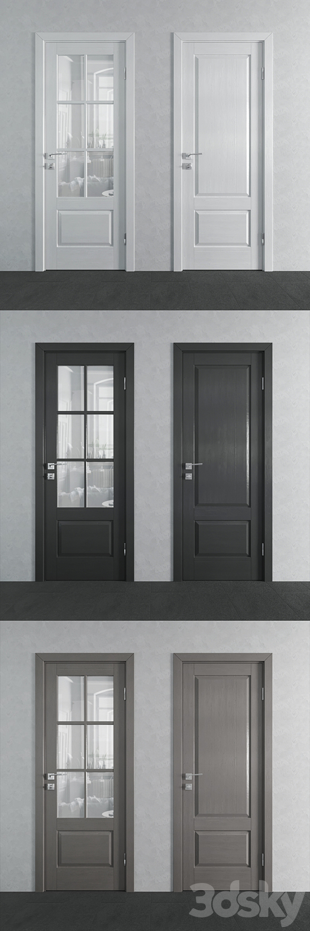 4 Profildoors Xn series interior doors 3DSMax File - thumbnail 2