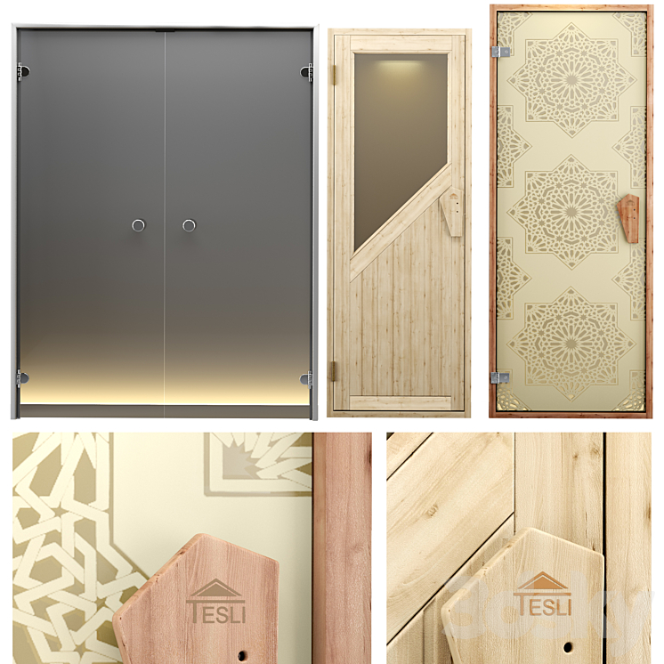 A set of doors for baths saunas and hammam 3DS Max - thumbnail 1