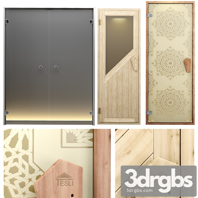 A set of doors for baths saunas and hammam 3dsmax Download - thumbnail 1