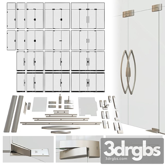 A set of glass doors dorma arcos 3dsmax Download - thumbnail 1