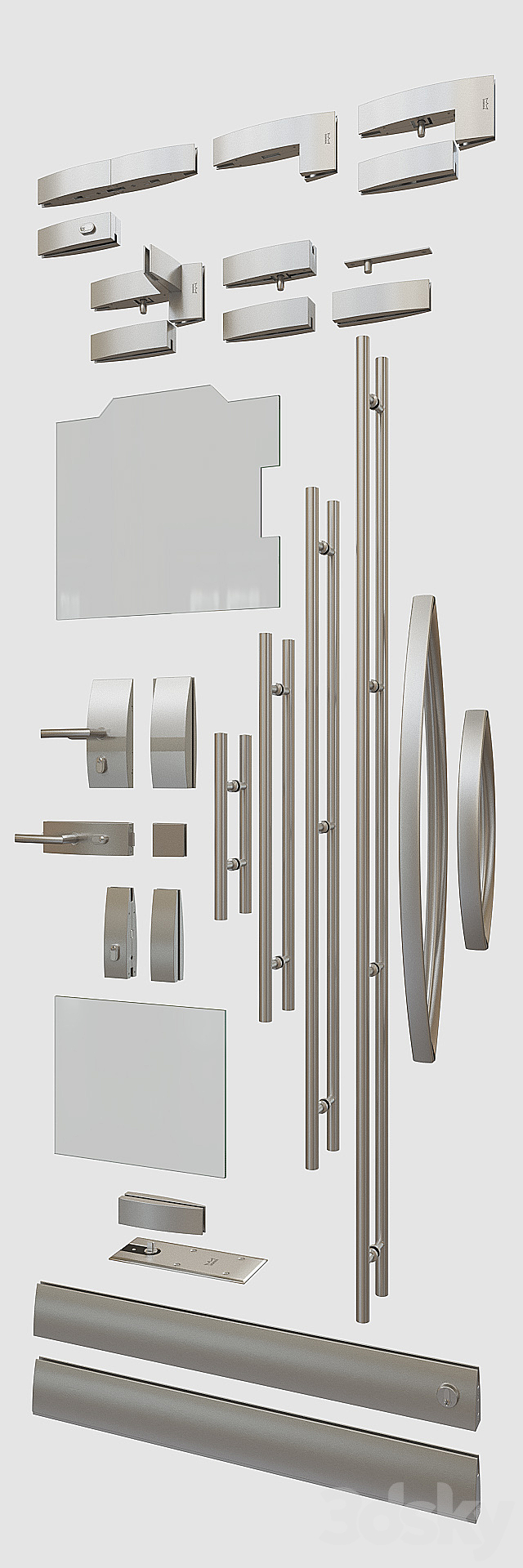 A set of glass doors Dorma ARCOS 3DSMax File - thumbnail 2