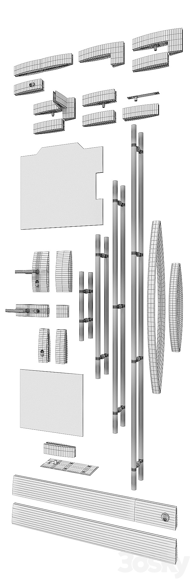 A set of glass doors Dorma ARCOS 3DSMax File - thumbnail 3