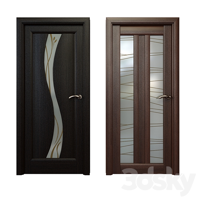 A set of interior doors (part 3) 11sht. 3ds Max - thumbnail 2