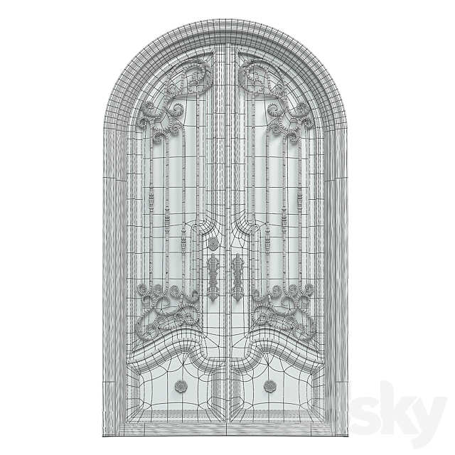 Abby Iron Doors PS2096 3ds Max - thumbnail 2