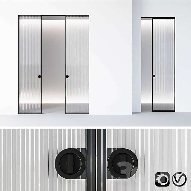 Aladin Pocket Mono door by Glas Italia 3DSMax File - thumbnail 1