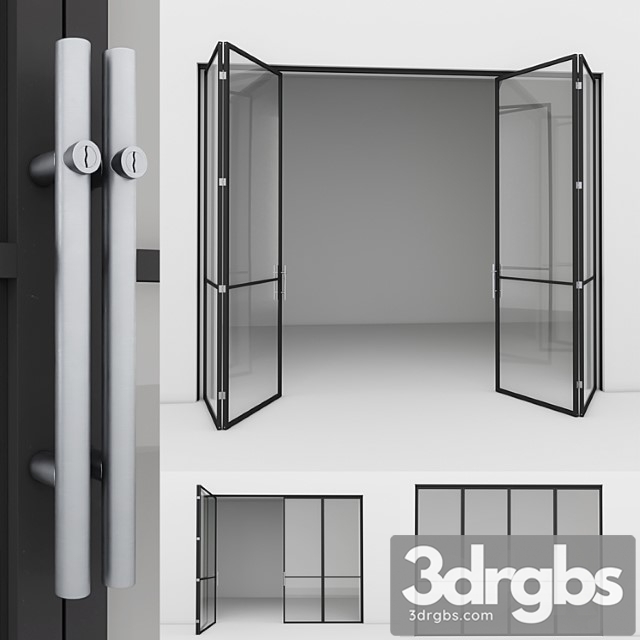 Aluminum door 4 3dsmax Download - thumbnail 1