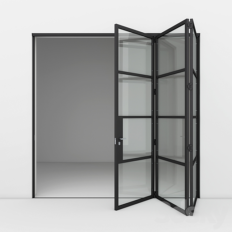 Aluminum door 8 3DS Max - thumbnail 2