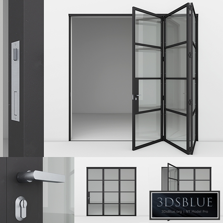 Aluminum door 8 3DS Max - thumbnail 3