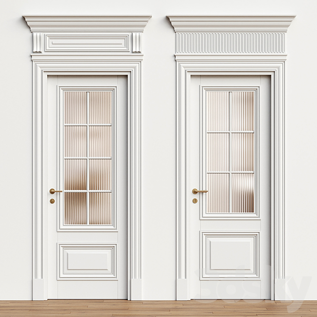 Antique volhovec door – interior door 234 3ds Max - thumbnail 2