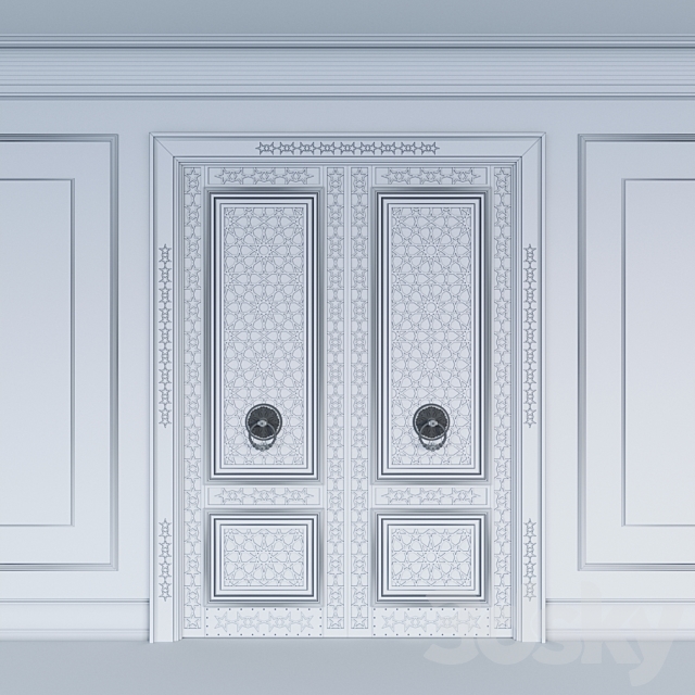 Arab door 3ds Max - thumbnail 3