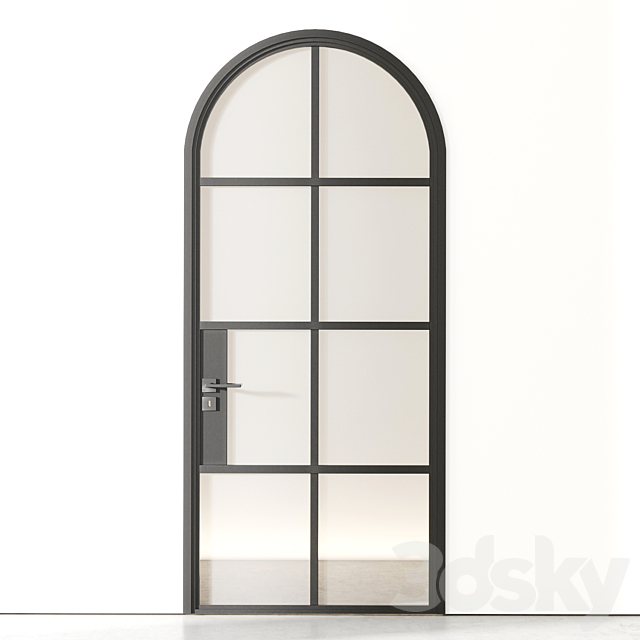 Arch single door 3DS Max Model - thumbnail 3