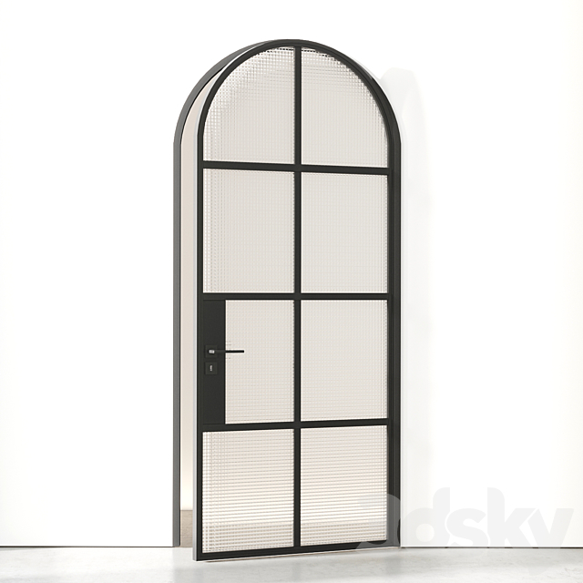 Arch single door 3DS Max Model - thumbnail 5