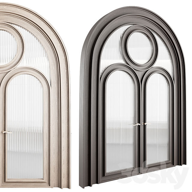 arched door 3ds Max - thumbnail 3