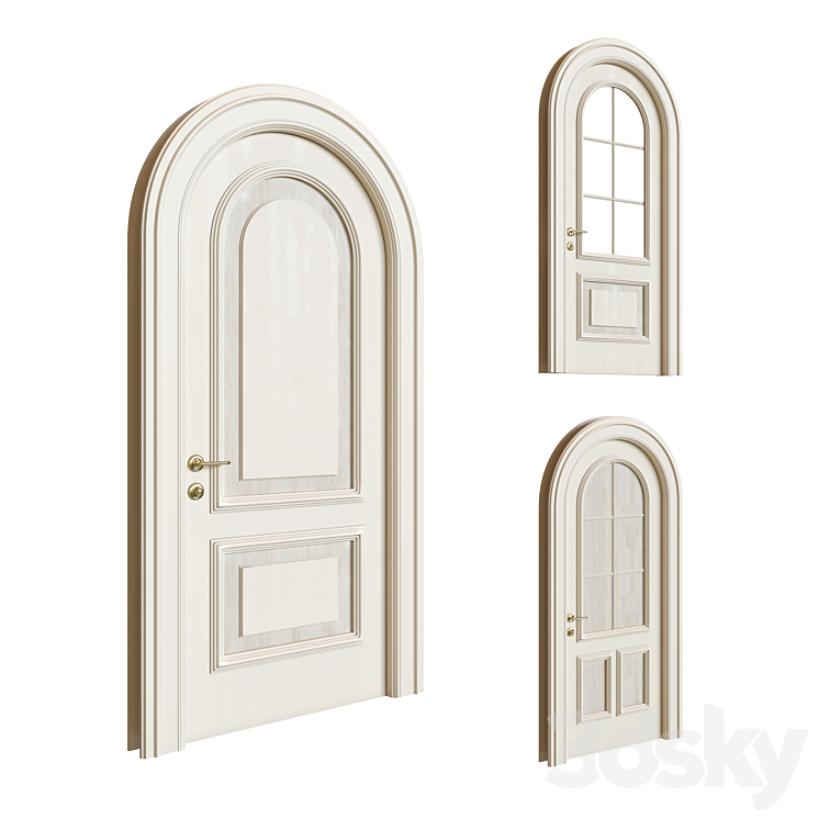 Arched doors 3DS Max - thumbnail 1