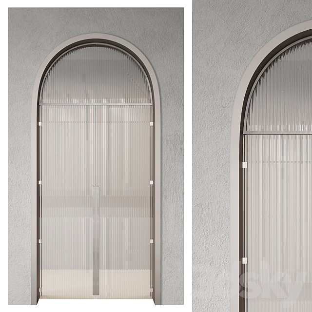 Arched doors №2 3ds Max - thumbnail 2