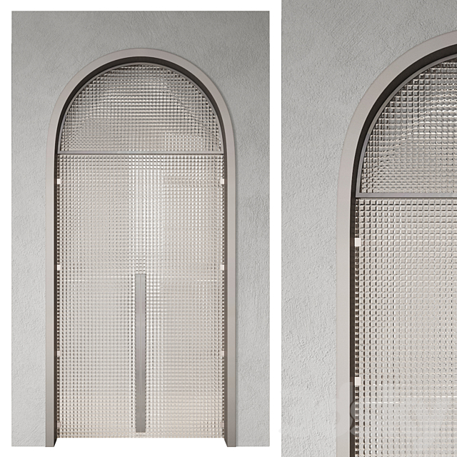 Arched doors №2 3ds Max - thumbnail 3