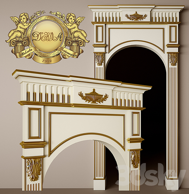 Arched doorway 3ds Max - thumbnail 1