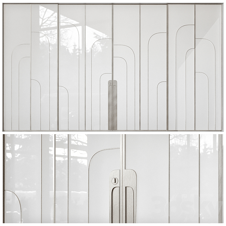 Art deco door 3DS Max - thumbnail 1