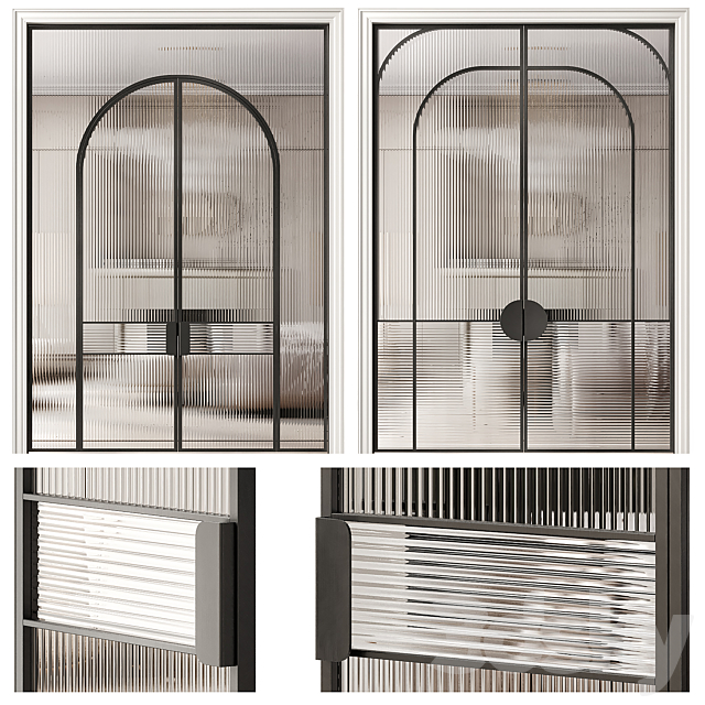 Art deco doors 1 3ds Max - thumbnail 1