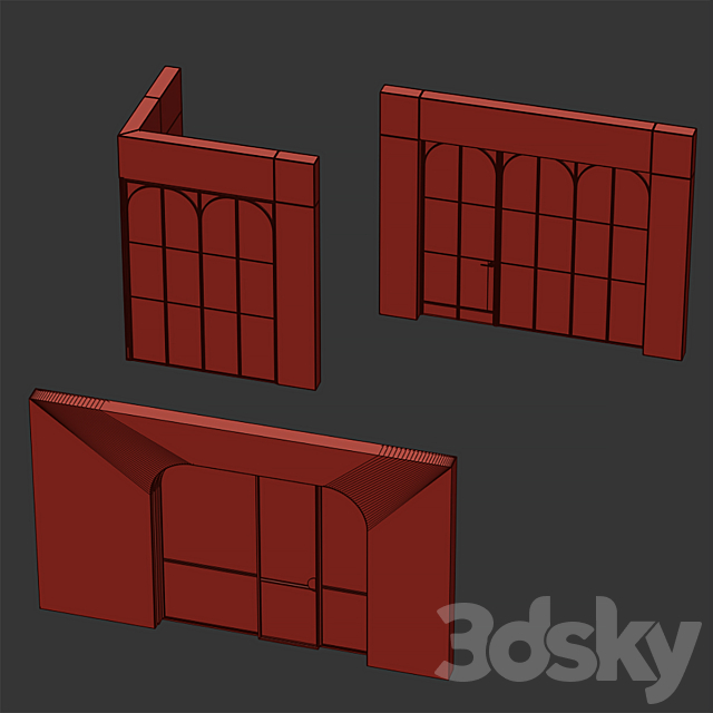 Art deco doors 8 3DS Max Model - thumbnail 7