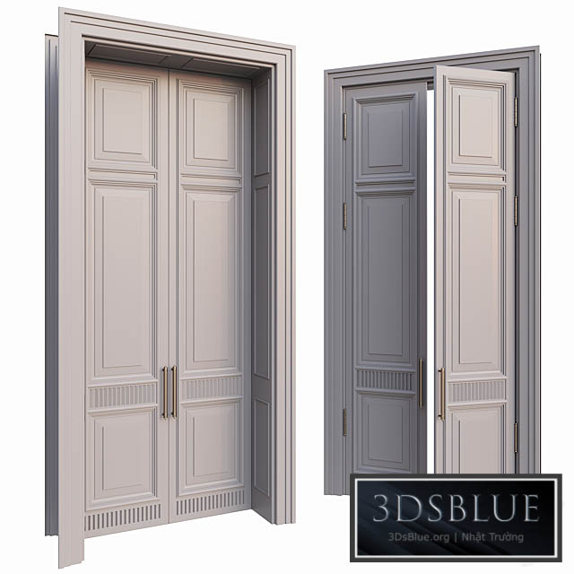 AVE Classic Gray Doors 3DS Max - thumbnail 3