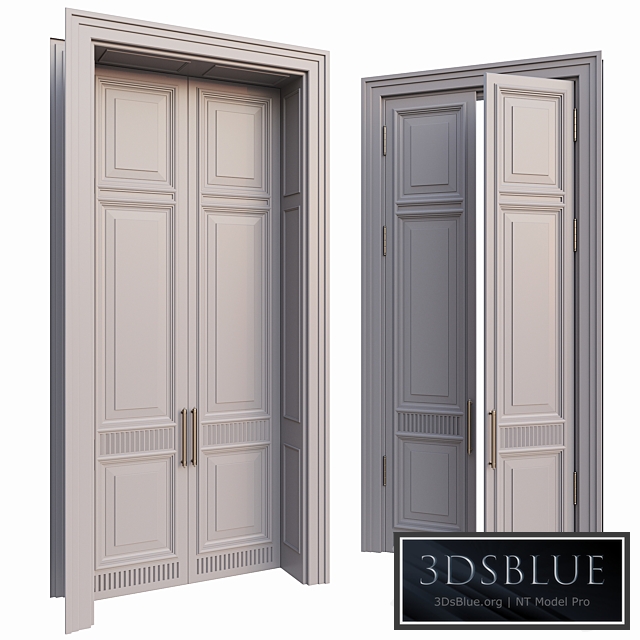 AVE Classic Gray Doors 3DS Max - thumbnail 3