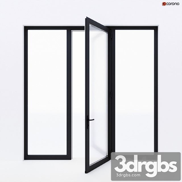 Balcony door alumil 3dsmax Download - thumbnail 1