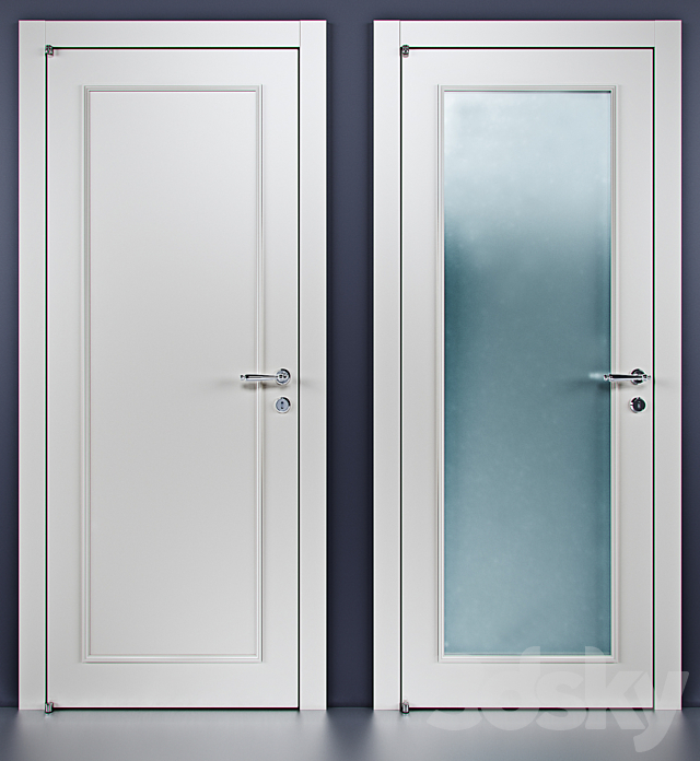 Barausse doors 3ds Max - thumbnail 2