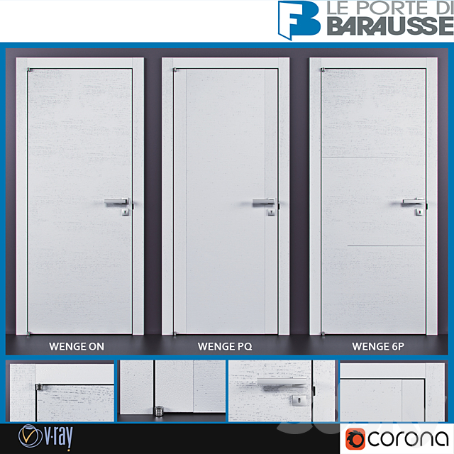 Barausse doors 3ds Max - thumbnail 1