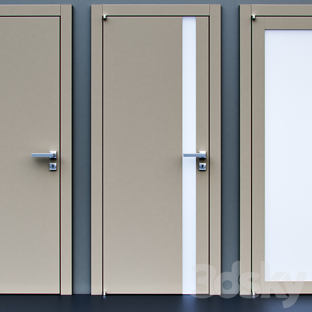 Barausse doors 3DS Max Model - thumbnail 2