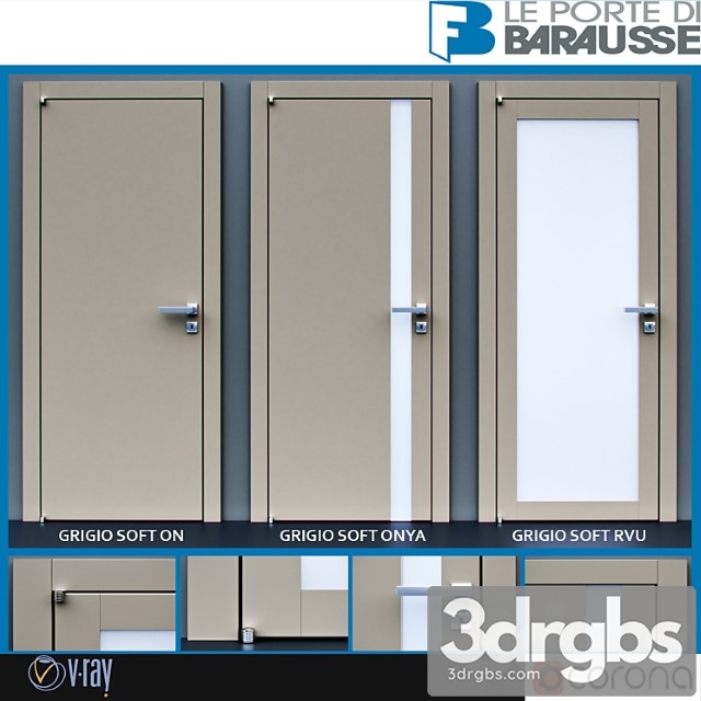 Barausse Doors 3dsmax Download - thumbnail 1