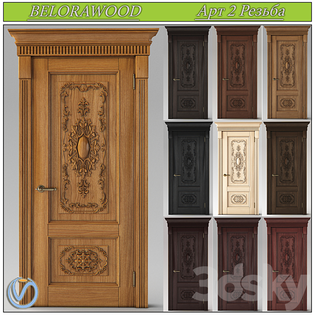 Belorawood Doors 3DSMax File - thumbnail 1