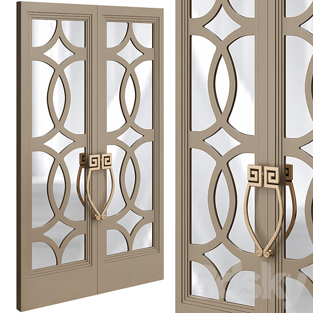 Bronze fretwork door 3ds Max - thumbnail 1