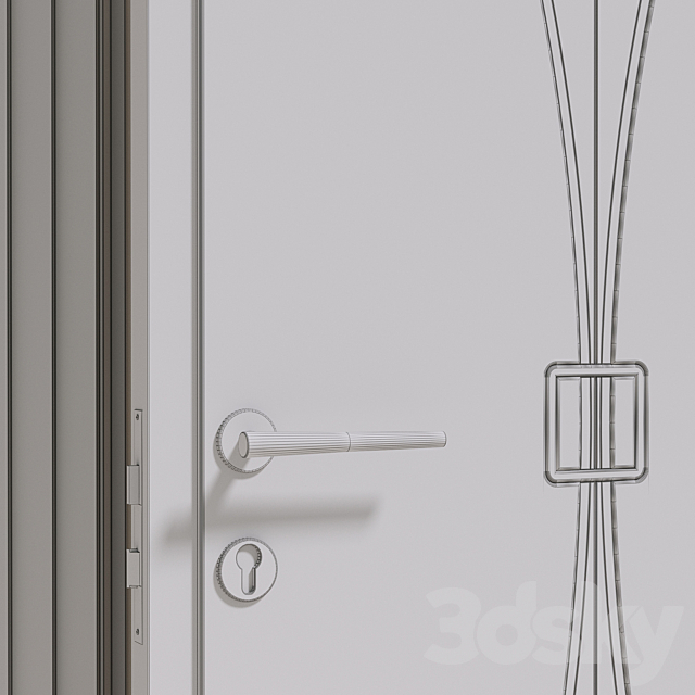 Carpanese canaletto door 3DS Max Model - thumbnail 3